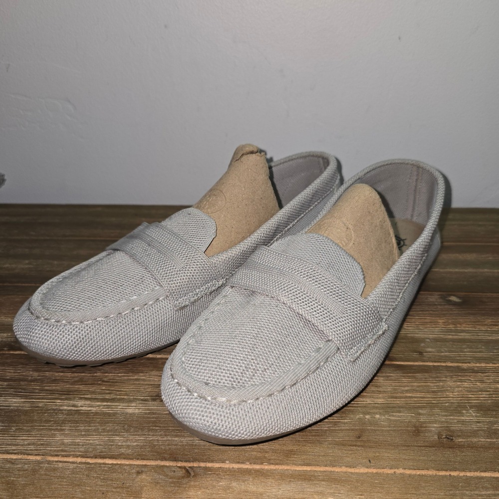 Harborsides Wander Comfortably Gray Mesh Memory Foam Loafers Womens 8.5W